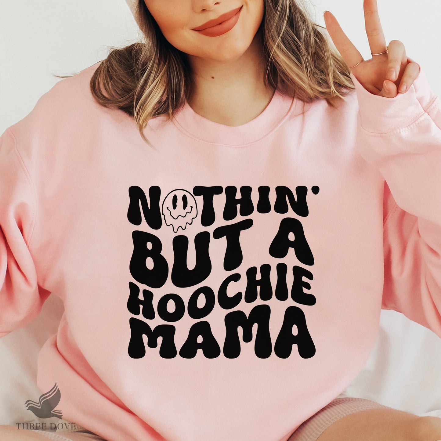 nothin but a hoochie mama retro wavy svg