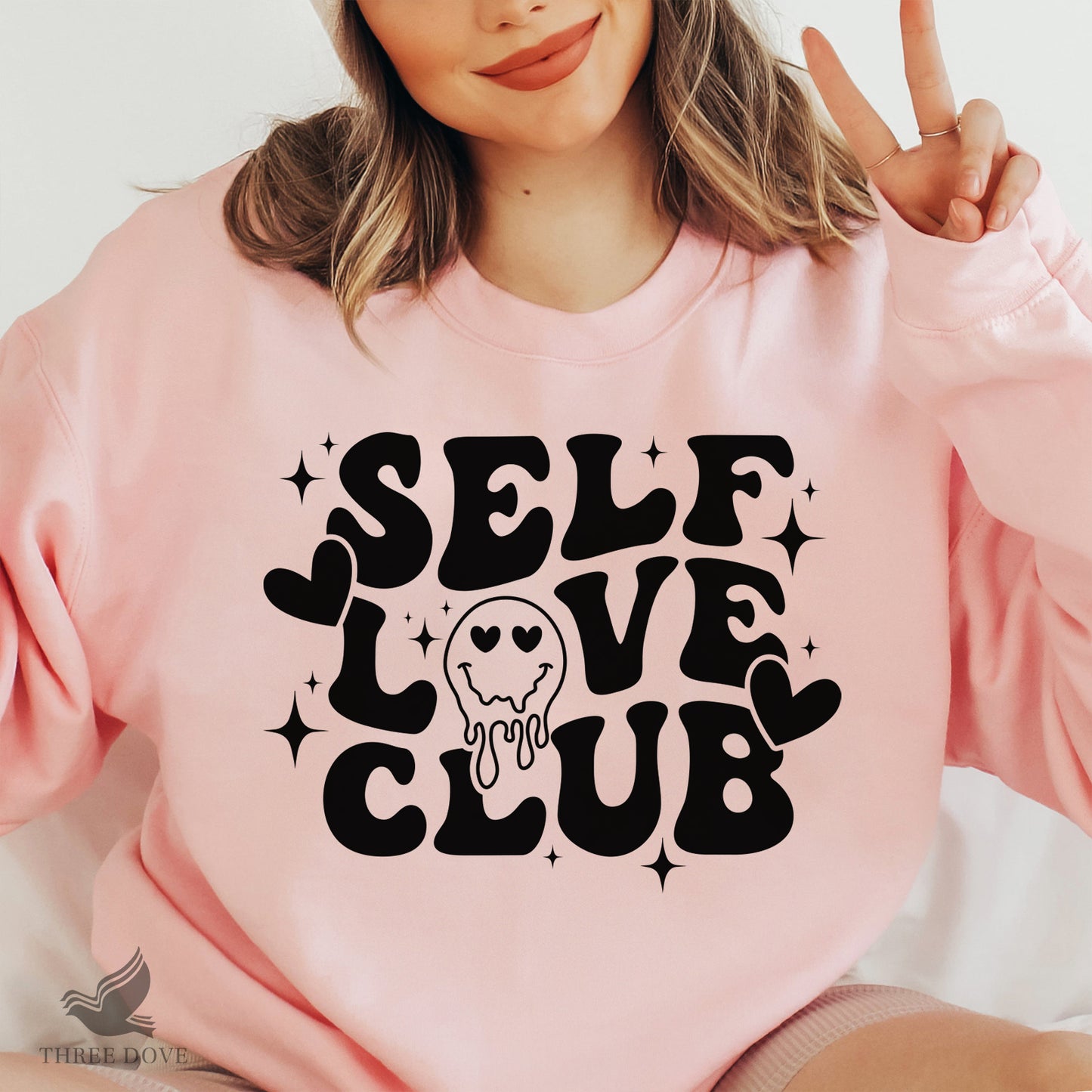 self love club retro wavy svg