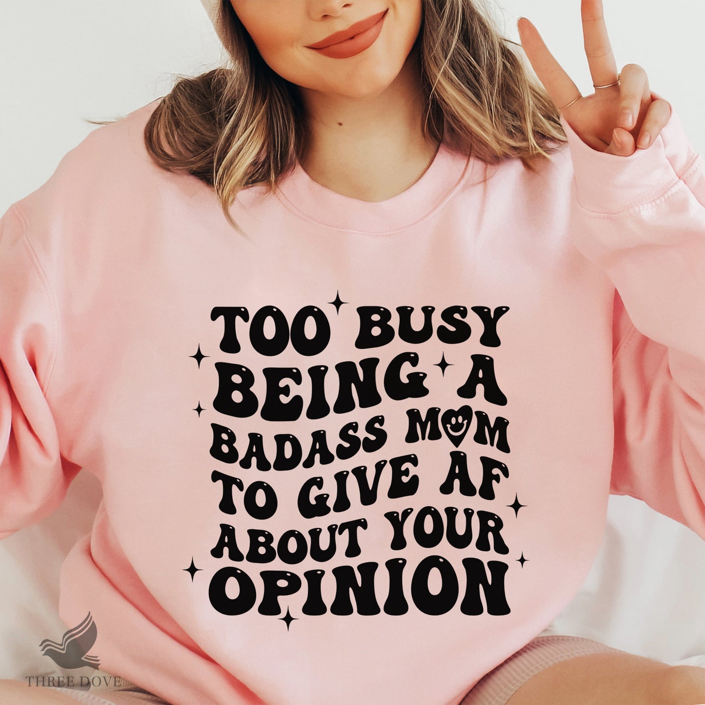 too busy being a badass mom to give af about your opinion retro wavy svg