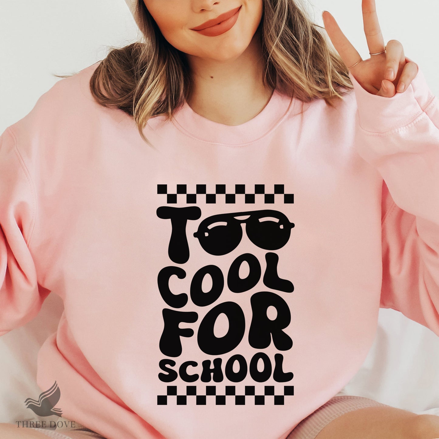 too cool for school retro wavy svg