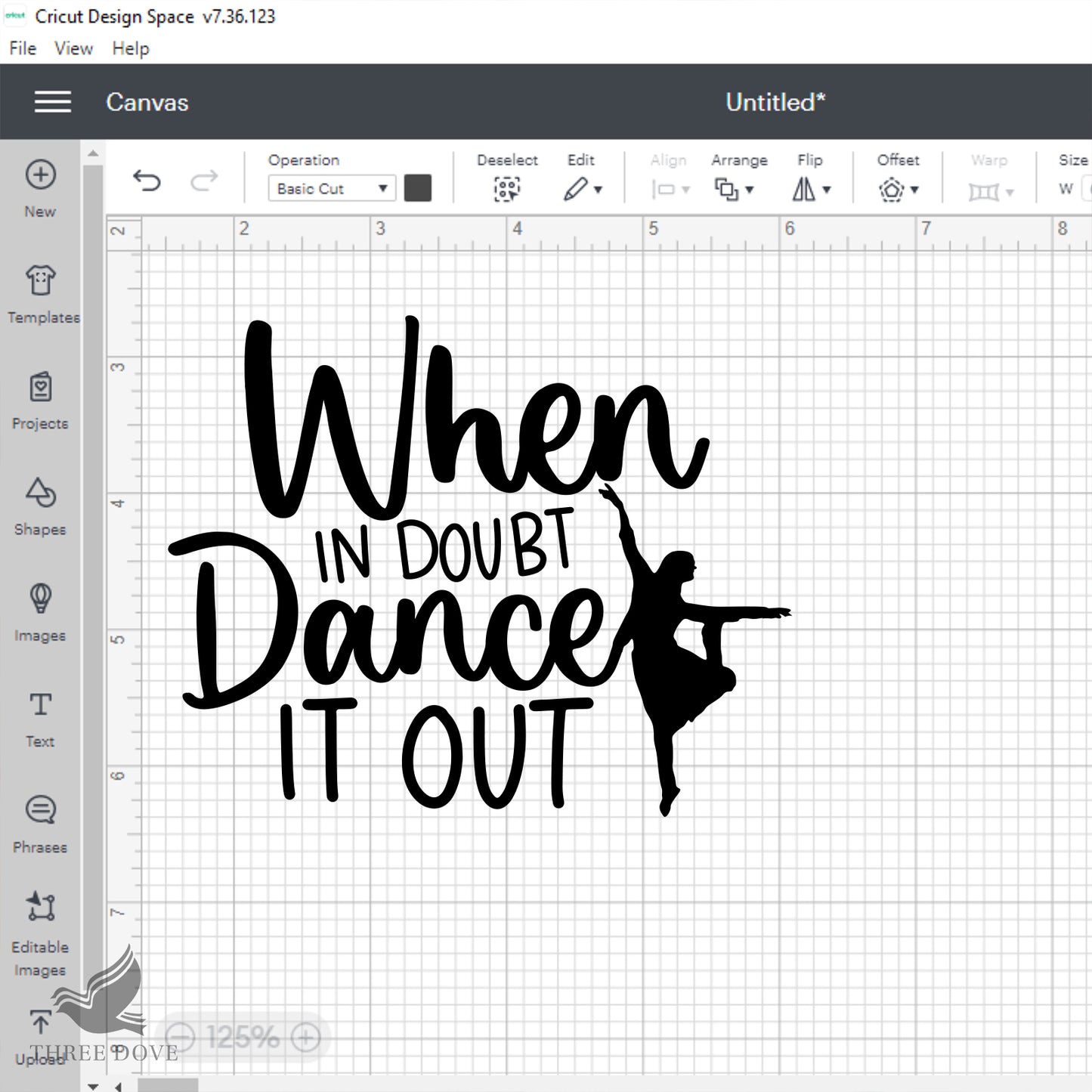 when in doubt dance it out svg