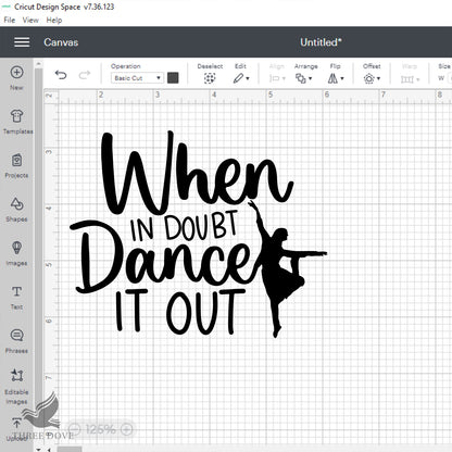 When in doubt dance it out SVG