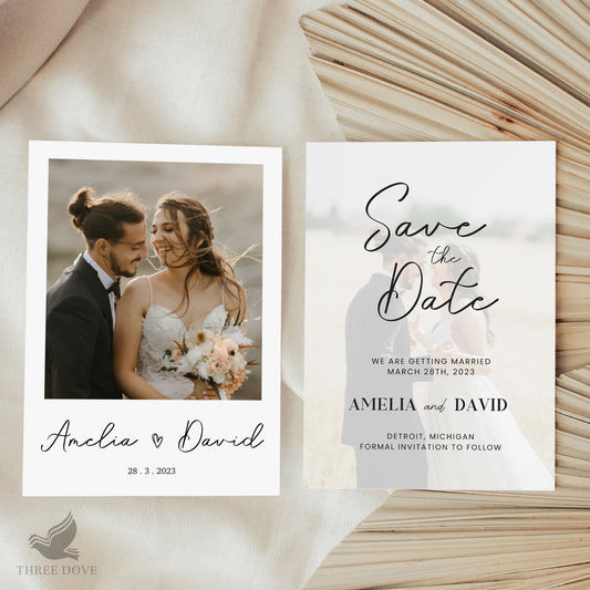 Editable Photo Save the Date Template