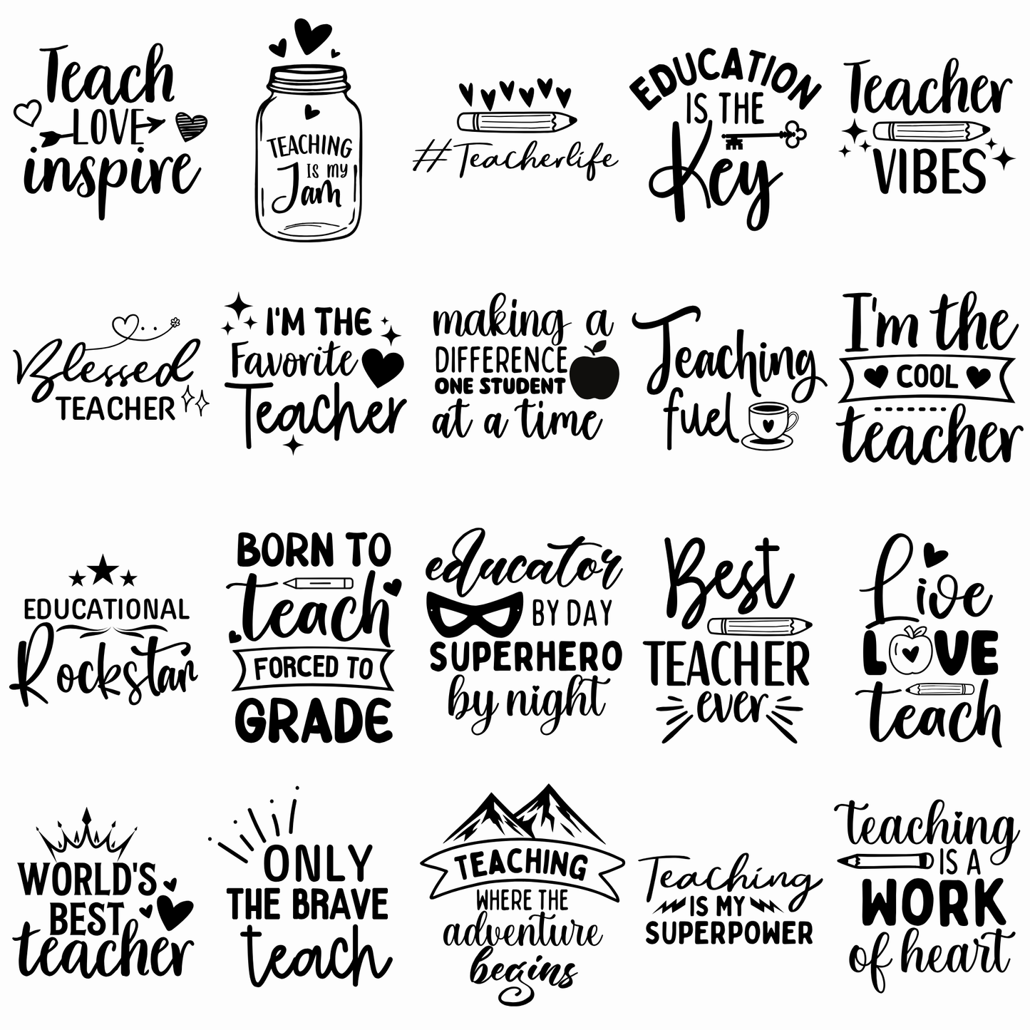 teacher svg bundle