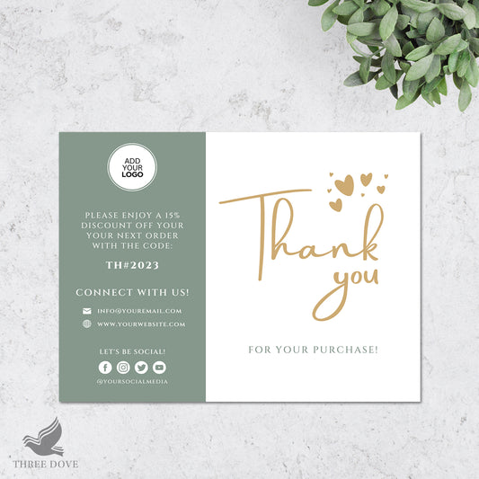 Attractive Thank You Card Template