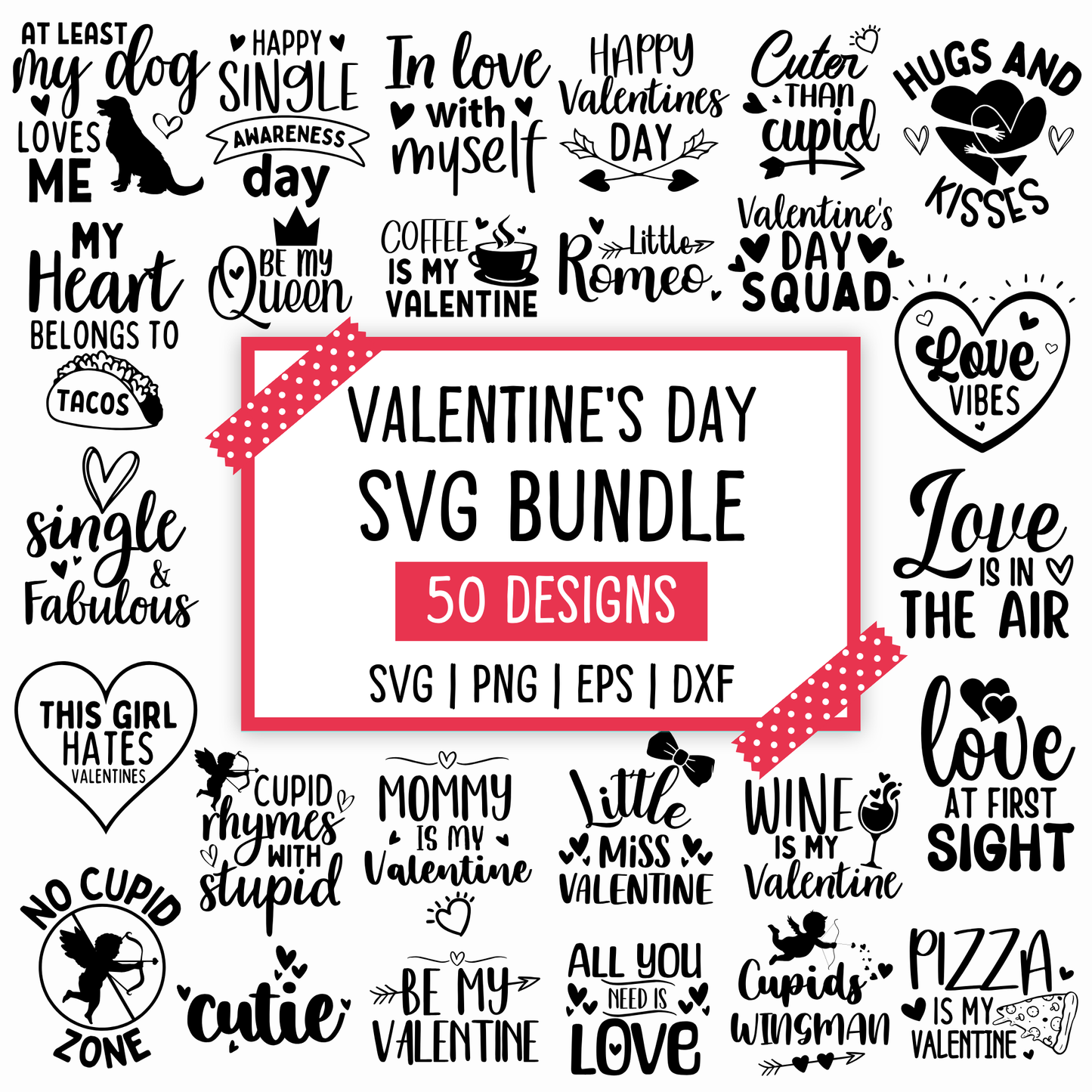 valentine's day svg bundle