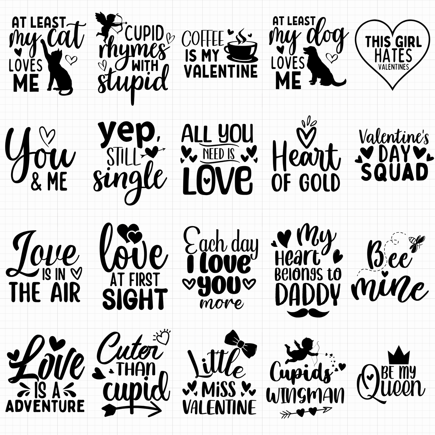 valentine's day svg bundle