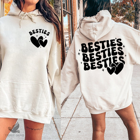 Besties Retro Wavy SVG