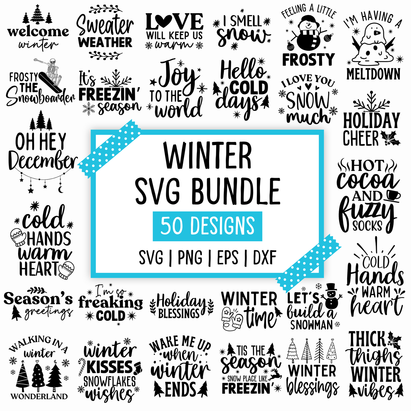 winter svg bundle