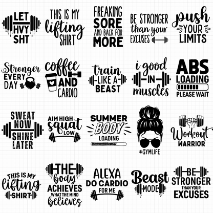 Workout SVG Bundle