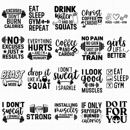 Workout SVG Bundle