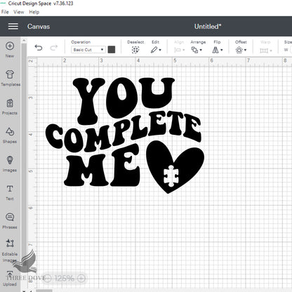 You Complete Me and I Complete You Matching SVG